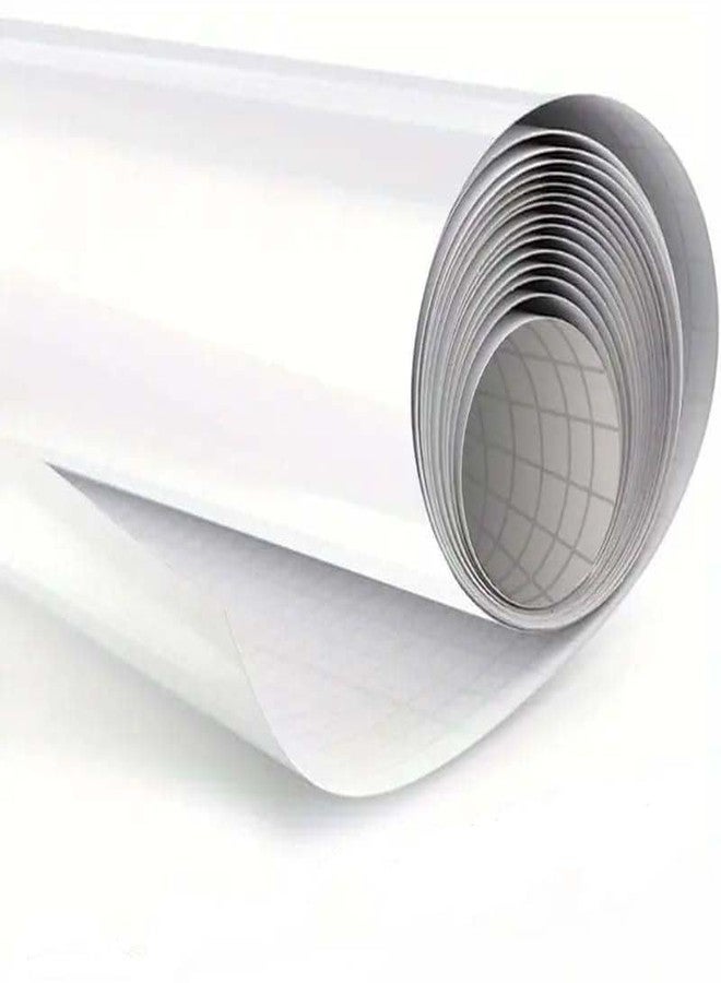 صن بيرد ملصق سبورة بيضاء قابلة للمسح الجاف من صن بيرد، ملصق حائط ذاتي اللصق، سبورة بيضاء قابلة للتقشير واللصق، ورق سبورة طباشيرية، ورق حائط للمكاتب والمنازل وديكور الأطفال (24 × 150 بوصة) - Image 1